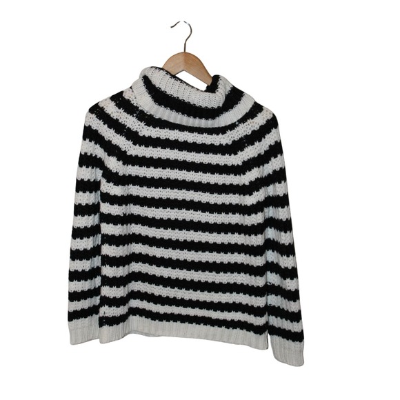 Catherine Malandrino Sweaters - Catherine Malandrino WomenNovelty Stitch Stripe Turtleneck Sweater S